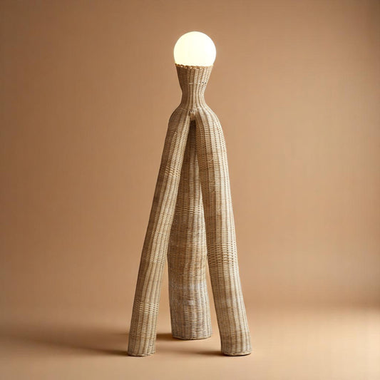 Woven Floor Lamp Artefacto LS 16  by Lørdag & Søndag
