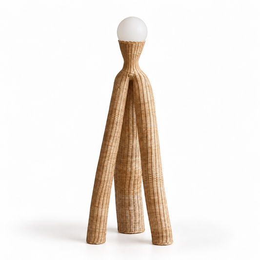 Woven Floor Lamp Artefacto LS 16  by Lørdag & Søndag