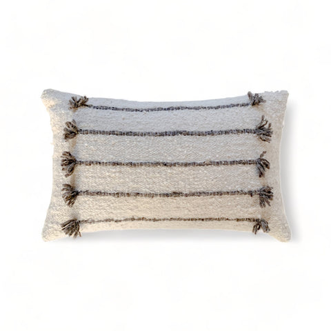 Gray Wool Pillow Covers