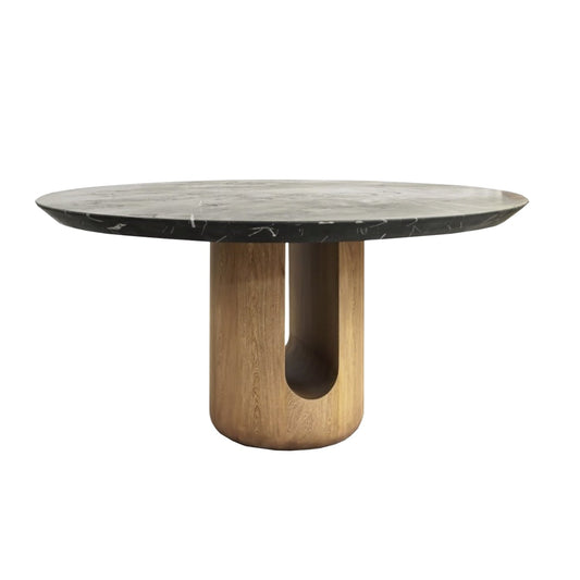 Antaro Black Marble Dining Table by KAO