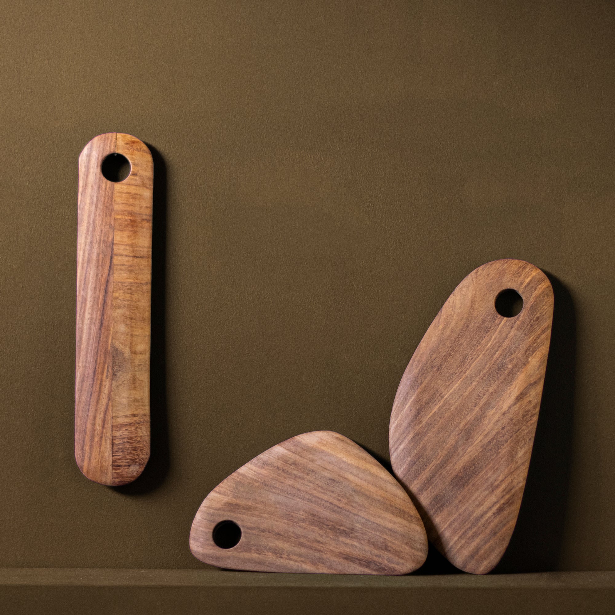 Small Hand-Carved Wooden Board by MESO