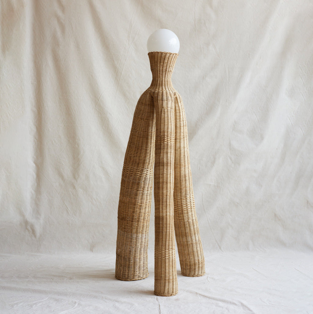 Woven Floor Lamp Artefacto LS 16  by Lørdag & Søndag