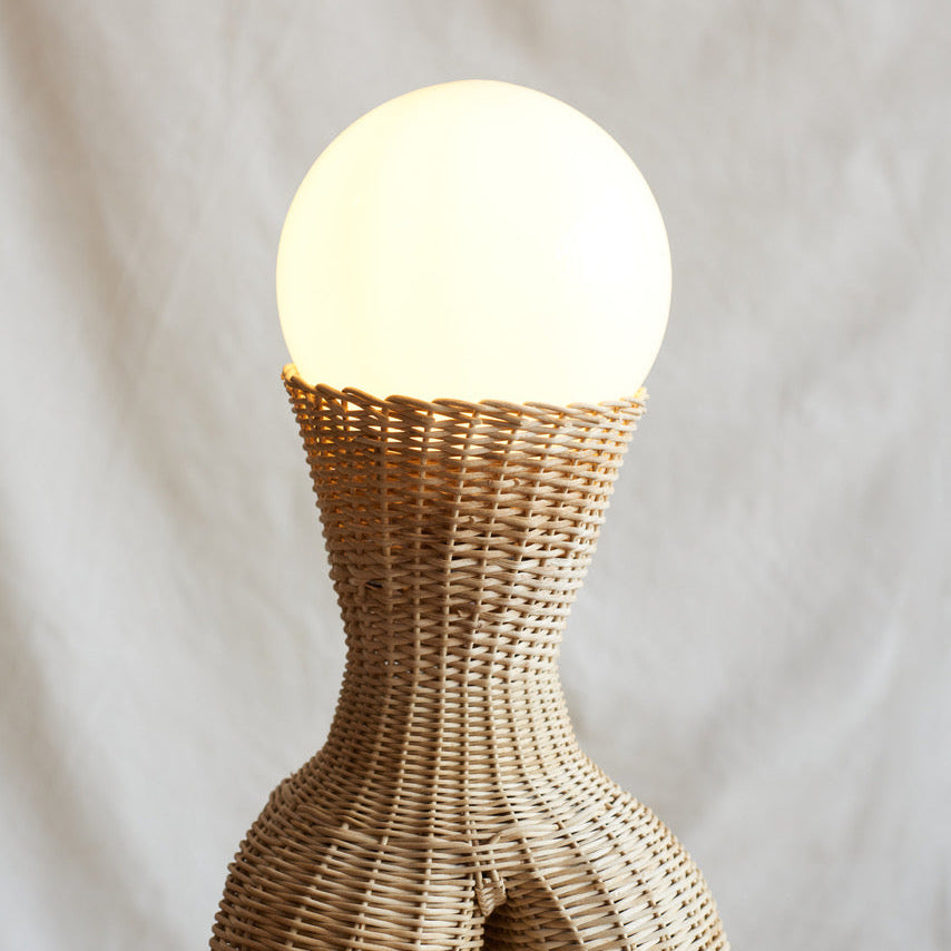 Woven Floor Lamp Artefacto LS 16  by Lørdag & Søndag